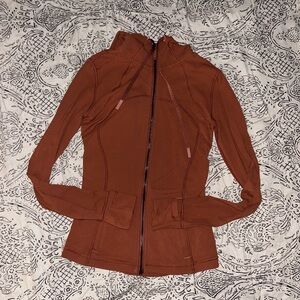 lululemon athletica Rust Zip-Up Hooded Utility Jacket